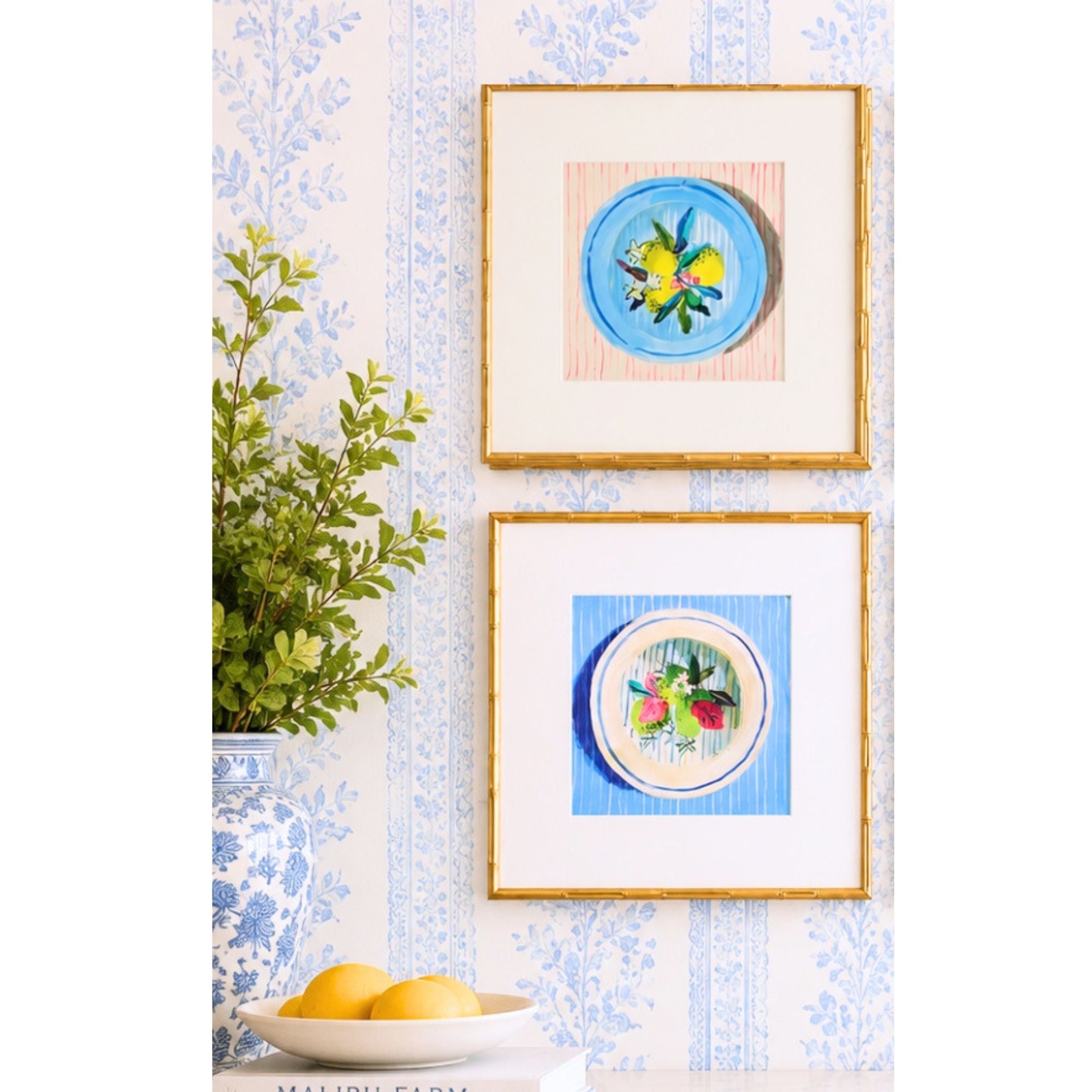 Citrus Garden Prints (set of two)