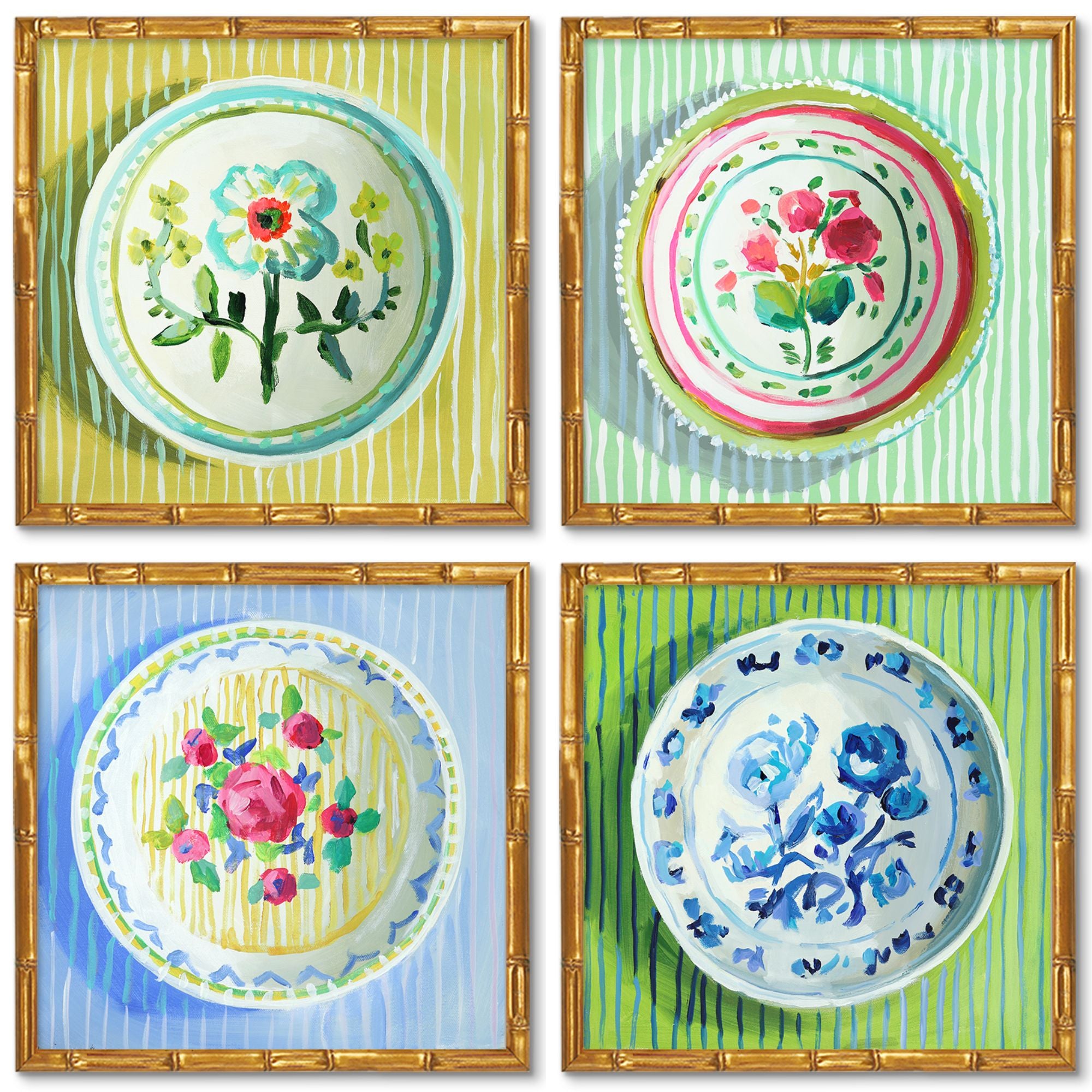 Ditsy Floral Prints (set of four)