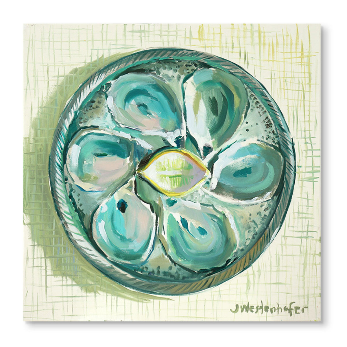 Vintage Oyster Plate Print