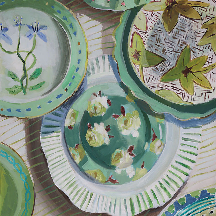 Green Plate Collage