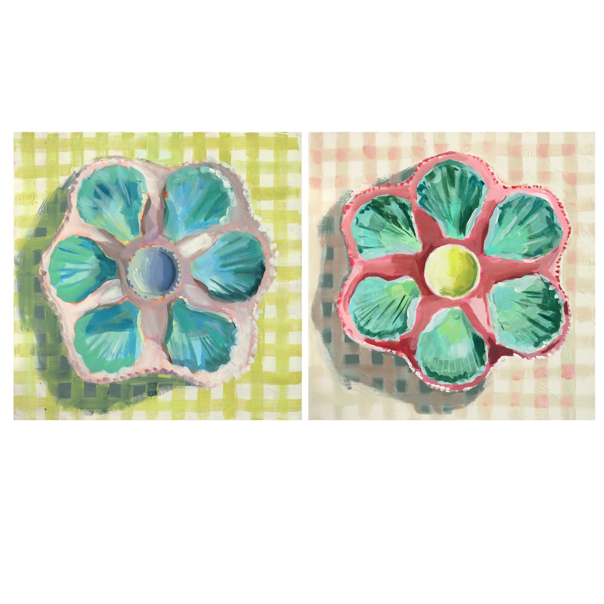 Oyster Plate Prints (set of two)