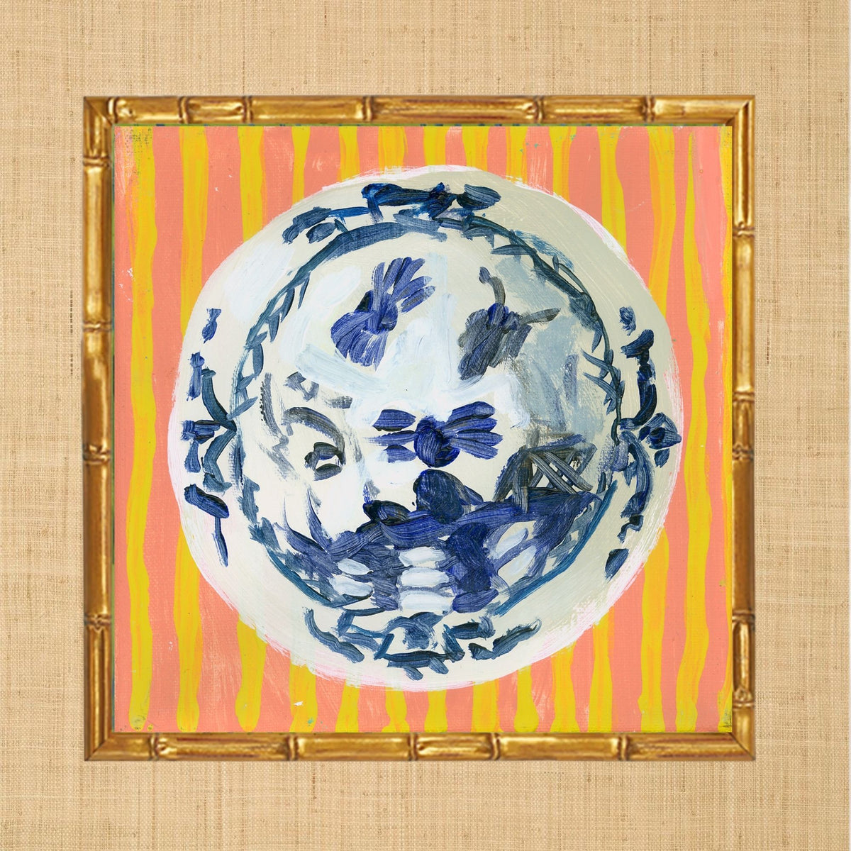Sunday Supper in Blue Print